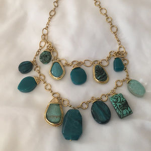 Chico's statement necklace and matching bracelet